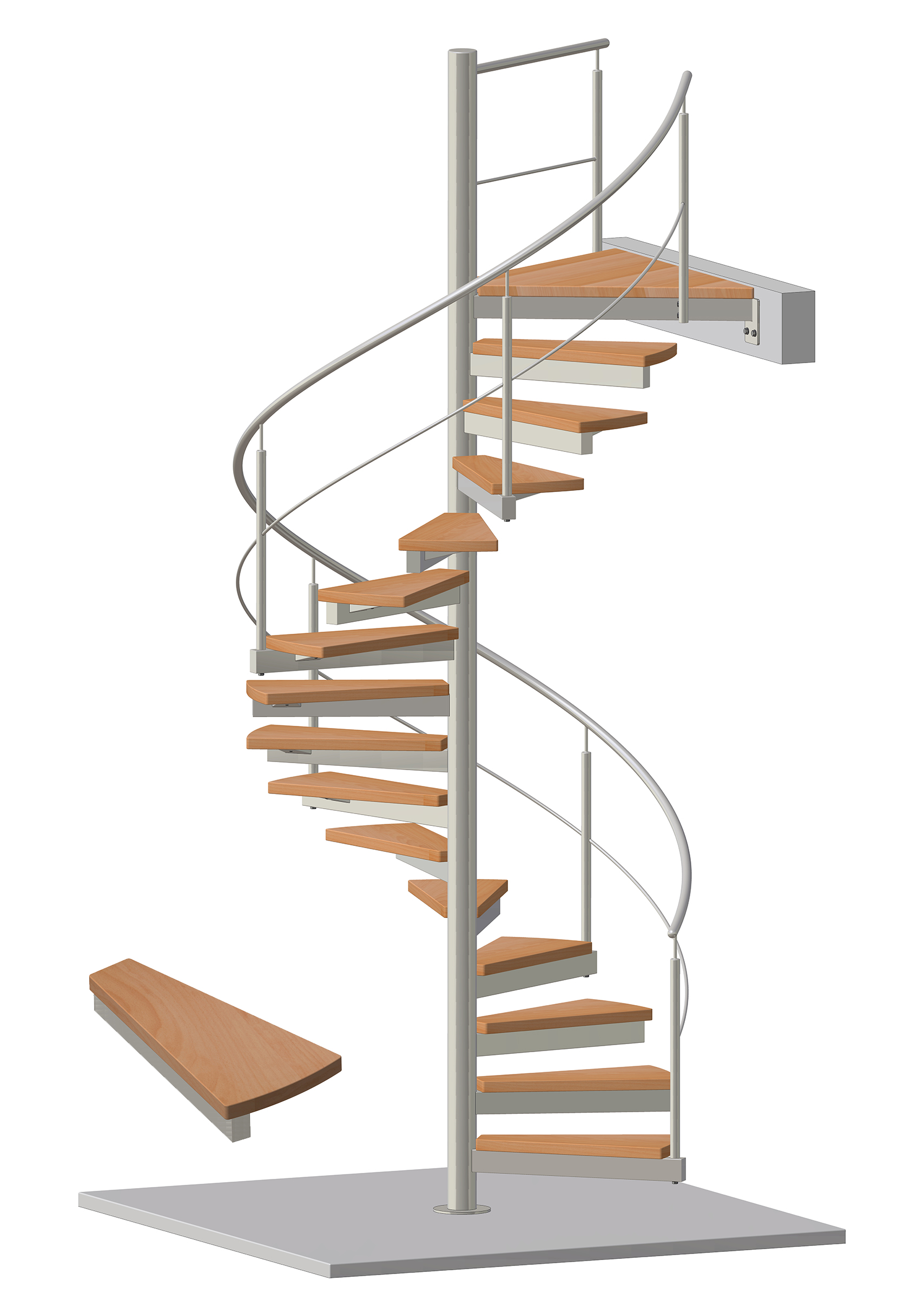 SSP KG - Typ 2 - Spindeltreppe Enzo "klein"